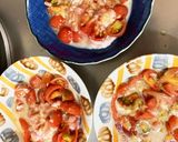レンジフレッシュトマトにんにく豚平焼風作り方11写真