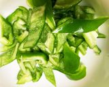 全てレンジ大根豚こま梅ポン酢味青椒肉絲風作り方5写真
