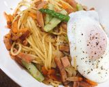 パスタでスパム塩焼そば☆作り方9写真