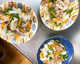 全てレンジ大根豚こま梅ポン酢味青椒肉絲風作り方15写真