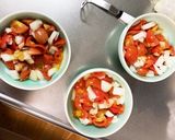フレッシュトマトクリーム豚こまドーム蒸し作り方2写真