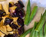 豚ロース薄切り肉と夏野菜の唐揚げ作り方2写真