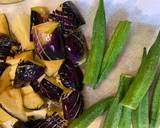豚ロース薄切り肉と夏野菜の唐揚げ作り方2写真