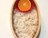 きのこ卵焼き、蒸し鶏弁当 詰め方作り方1写真