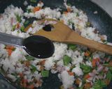 オイスターソースで野菜オムライス作り方3写真