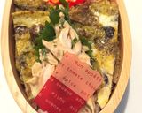 きのこ卵焼き、蒸し鶏弁当 詰め方作り方5写真