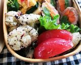 女子高生、私のお弁当❤40作り方1写真