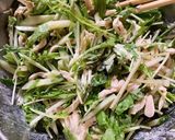 水菜と鶏むね肉の腸活サラダ☆作り方3写真