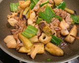 豚肉と夏野菜のみぞれ生姜炒め*+作り方8写真