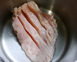 簡単！サラダチキンのマヨゆず胡椒和え作り方1写真