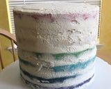 感動！チーズクリームのレインボーケーキ作り方24写真