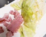 キャベツとベーコンオイスターソース炒め作り方1写真