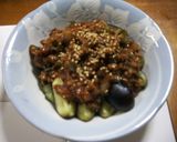 ヘルシー☆茄子の肉味噌かけ作り方3写真