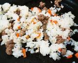 犬ご飯　牛肉レタスチャーハン作り方3写真