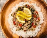 レモンdeさっぱり！洋風SOBORO丼＊作り方5写真