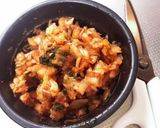 とろ〜りチーズタッカルビ風キムチ炒飯作り方1写真