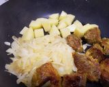 牛肉とじゃが芋のトマトカレー作り方5写真