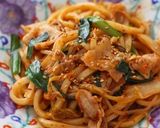 ☆豚キムチ焼きうどん☆作り方7写真