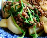 オイスター風味の根菜と挽肉の炒め煮作り方6写真