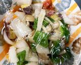 全てレンジ温野菜卵梅甘酢南蛮風チャンプル作り方16写真