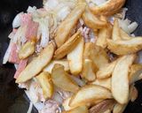 賄い!ポークポテト粒マスタードだれ!作り方2写真