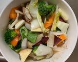 お一人様梅クリーム味根菜たっぷり野菜炒作り方14写真