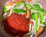 卵焼き器でオムナポリタン♡焼きケチャップ作り方3写真