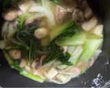 具沢山のきのこのちんげん菜のミルクスープ作り方4写真