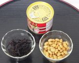 魚缶とひじきと大豆の煮物風作り方1写真