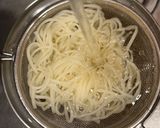 かぼちゃの煮物で濃厚クリームパスタ風作り方2写真