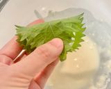 大葉とモッツァレラチーズの天ぷら作り方3写真