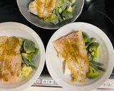 白身魚と野菜のレンジ蒸し作り方1写真