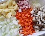 簡単☆トマト缶でミネストローネ作り方1写真