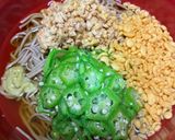 オクラ納豆冷やしたぬきそば作り方3写真