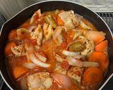 塩麹入り！鶏肉と根菜のトマト煮作り方6写真