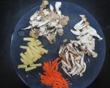 三種のキノコと塩昆布の薄味炊き込みご飯作り方2写真