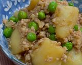 新じゃが芋とえんどう豆のそぼろ煮♪作り方9写真