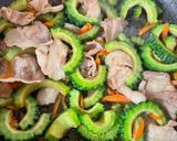 簡単ゴーヤと豚バラ肉のきんぴら作り方4写真