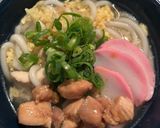 鶏こま切れ肉で、かしわうどん作り方4写真
