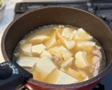 満腹感◎豚と豆腐のトロたまスープ作り方3写真