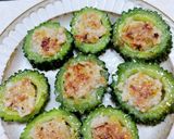 苦くないゴーヤの鶏ひき肉入り天ぷら作り方6写真