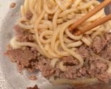 レンジのみ甘辛そぼろ混ぜうどん作り方4写真