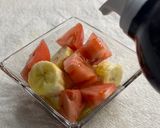 合うの⁉️バナナとトマトのわさび醤油サラダ作り方5写真