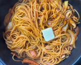きのことベーコンのナポリタン作り方7写真