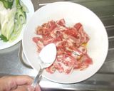 肉うどん♪簡単豚肉長ねぎ作り方3写真