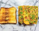 ランチ！ブロッコリーと卵のトーストサンド作り方13写真