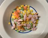 レンジさっぱり中華風梅照味オムライス弁当作り方1写真