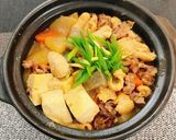 鶏モツと根菜の味噌煮込み作り方7写真