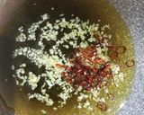 たけのこと三つ葉のペペロンチーノ作り方3写真