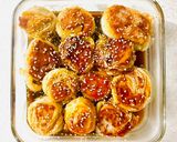 白菜ロールの照り焼き（焼売の肉ダネ使用）作り方10写真